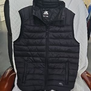 Mens Black Puffer Vest By ZEROEPOSUR Size Small